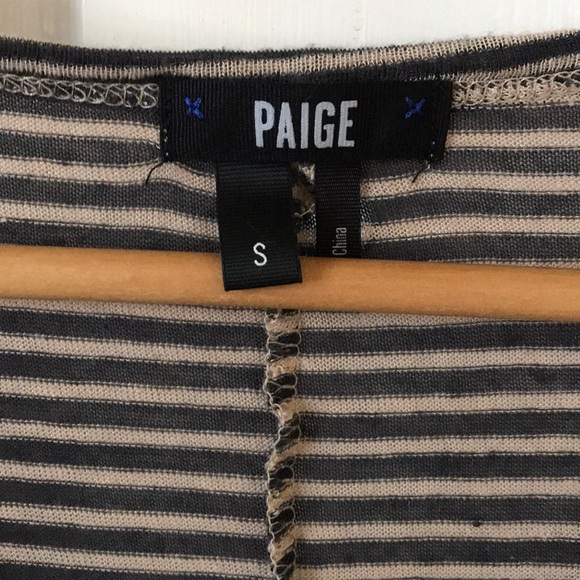 Paige Hadley striped v-neck soft t-shirt - Picture 4 of 10
